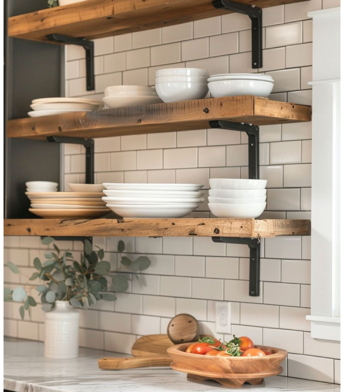 Rustic Floating Shelves