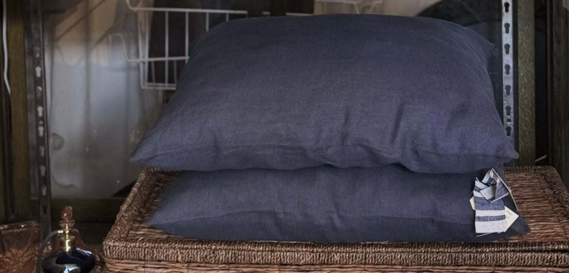 Slate Grey Linen Cushion