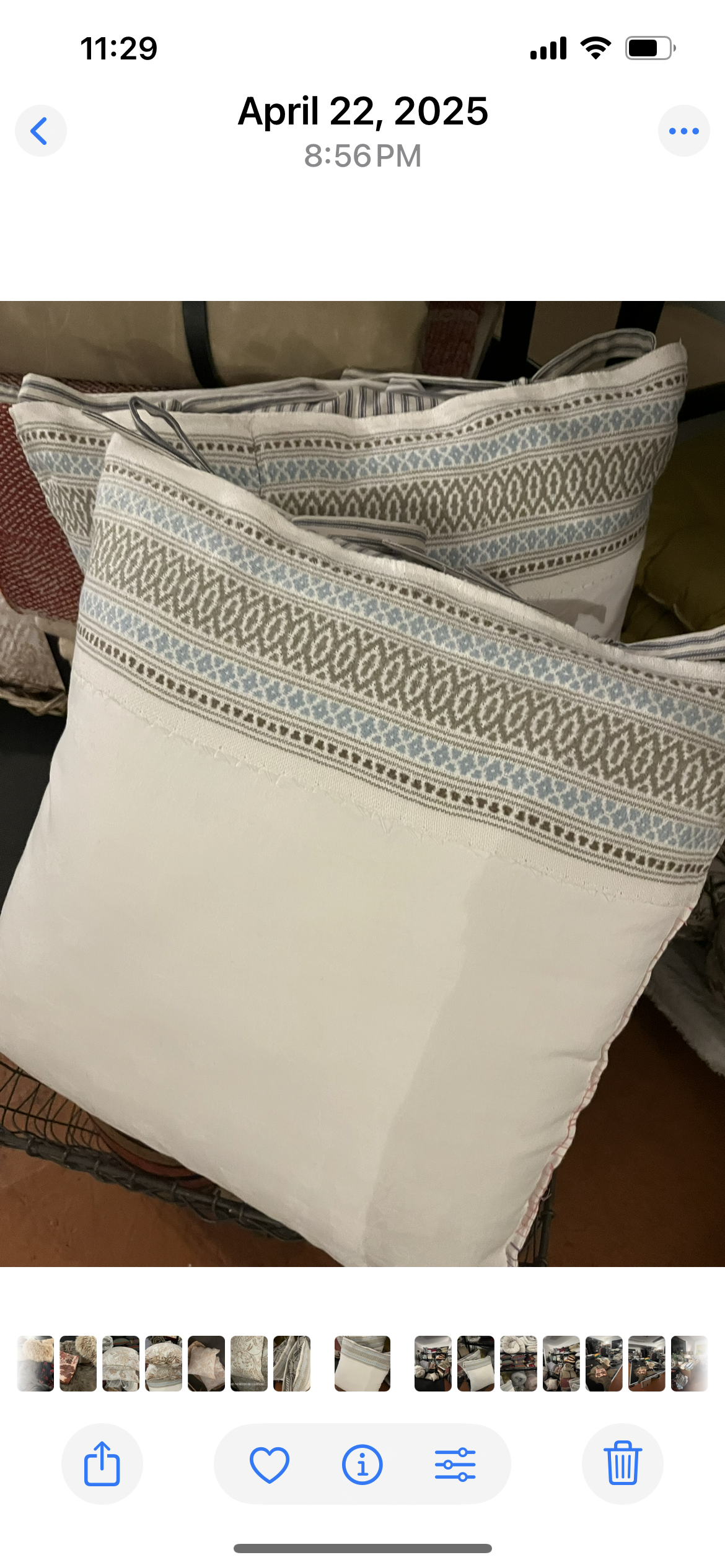 Reworked Vintage Linen Cushions