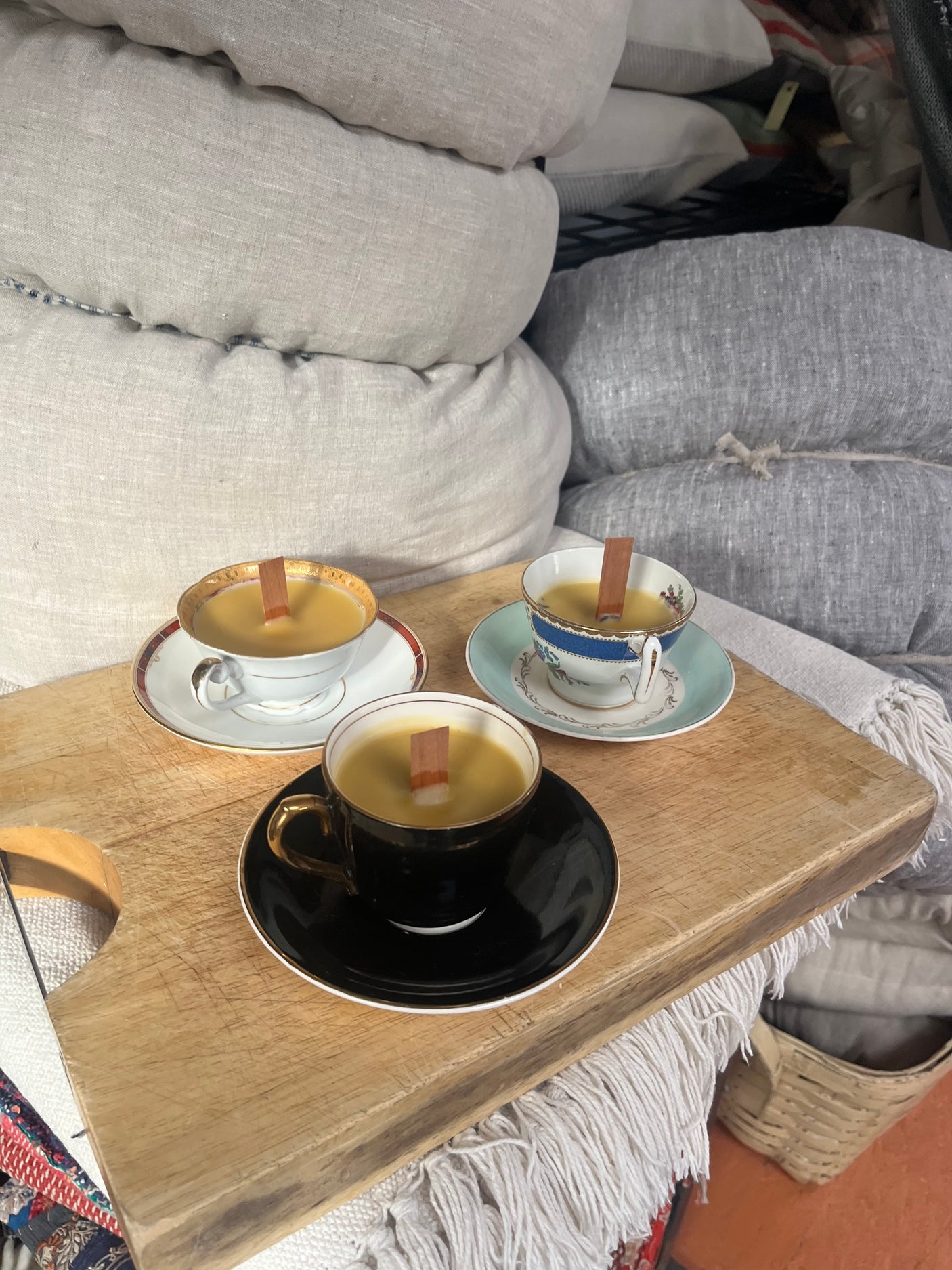 Beeswax Vintage Teacup Candles
