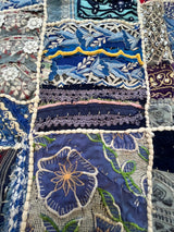 Vintage Reworked 19th Century patchwork Quilt