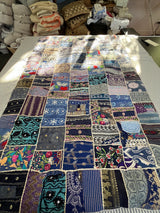 Vintage Reworked 19th Century patchwork Quilt