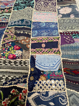 Vintage Reworked 19th Century patchwork Quilt