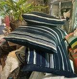 Vintage Indigo Malawi Mudcloth Cushions
