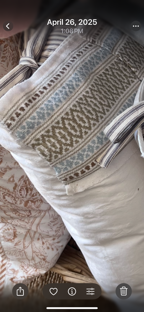 Reworked Vintage Linen Cushions