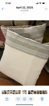 Reworked Vintage Linen Cushions