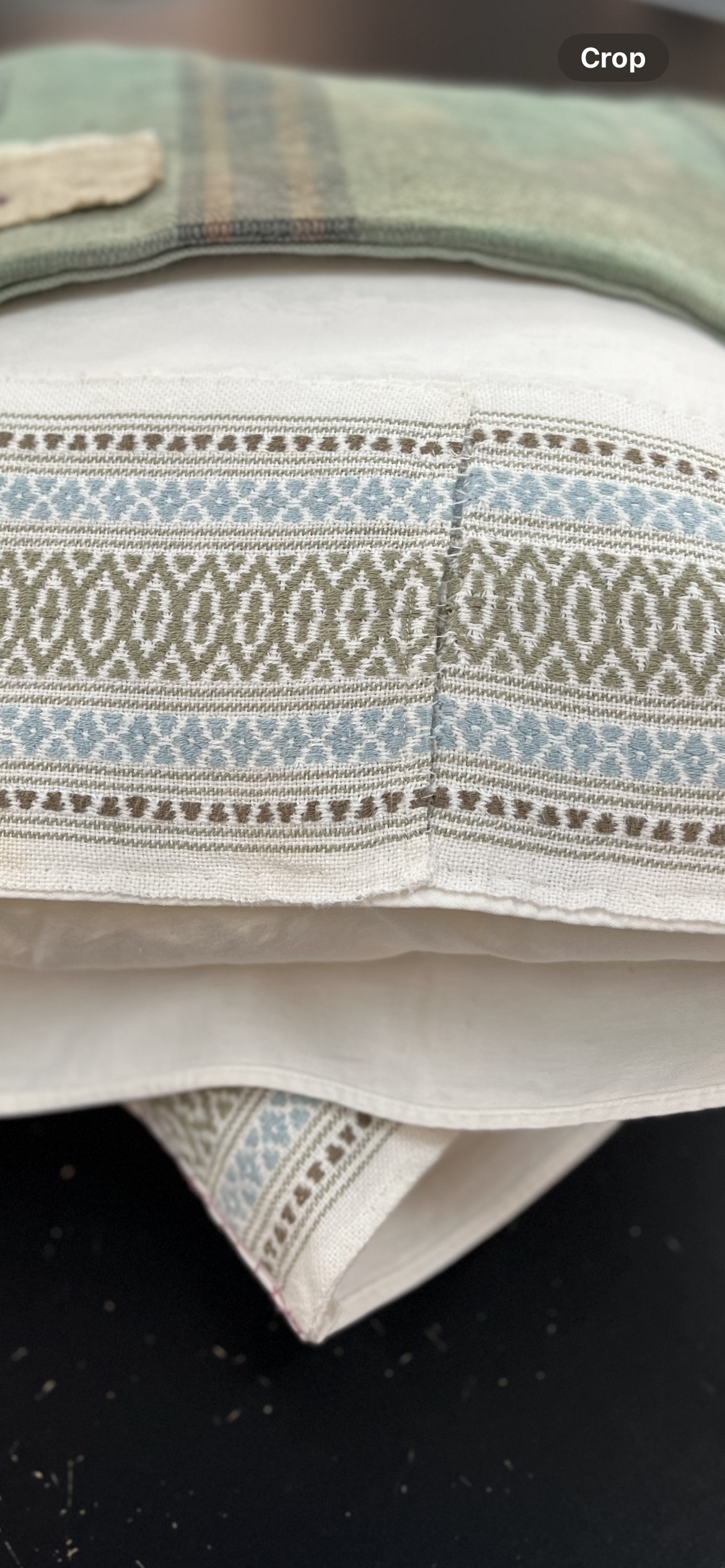Reworked Vintage Linen Cushions