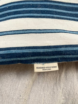 Hand tufted striped French Linen Topper with matching cushions