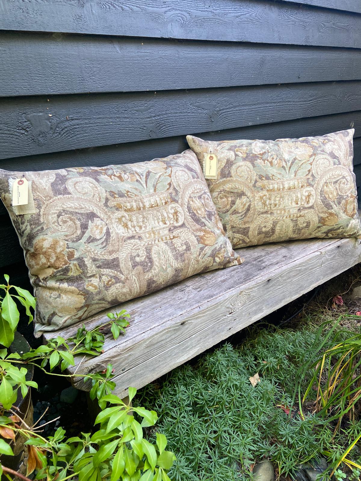 Waverly Taupe Linen cushion