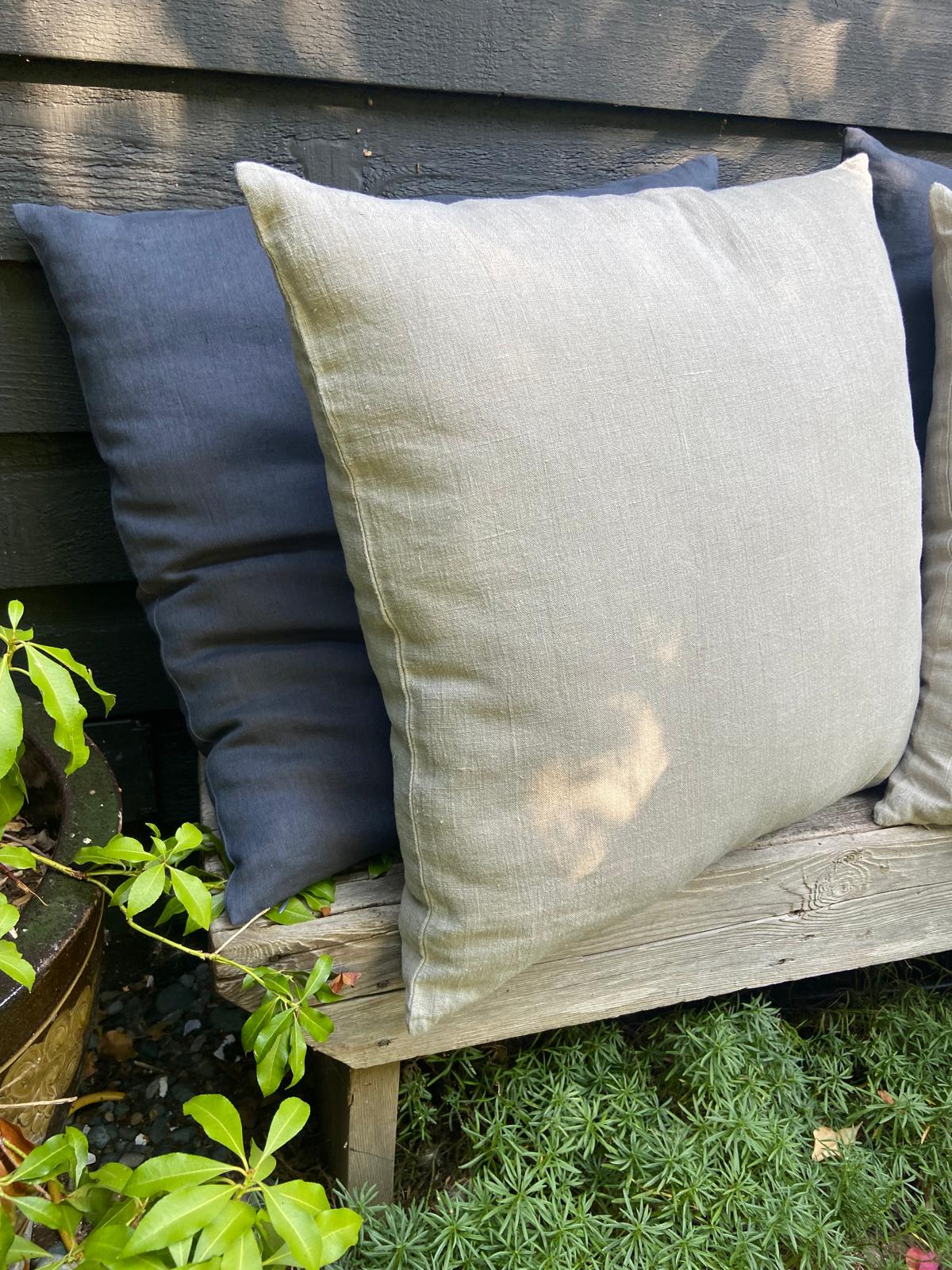 Slate Grey Linen Cushion