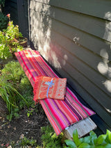 Pair of Striped Bench Toppers