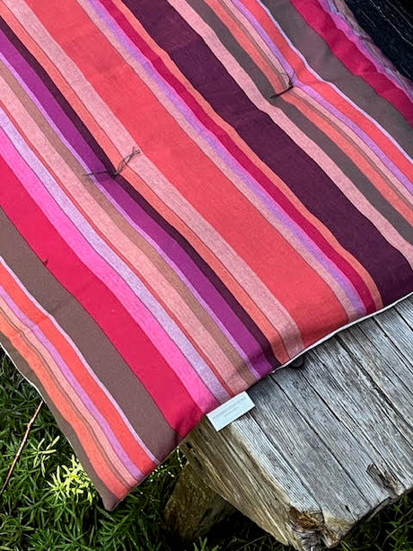 Pair of Striped Bench Toppers